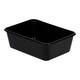 Bak PP 182 x 135 x 65 mm zwart 1000 ml rechthoekig spuitgiet