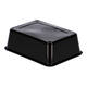 Bak PP 182 x 135 x 65 mm zwart 1000 ml rechthoekig spuitgiet