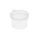 Covercup PP ø34/22 transparant 10 ml rond