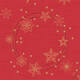 200868 - Servet 40 x 40 cm Dunisoft 1/4-vouw Star Shine Red