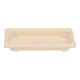 196731 - Tray Sushi bagasse 165 x 92 x 22 mm slim short bruin