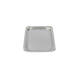 Gevoerd schaaltje 12 x 18 cm alu - zilver