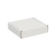 Brievenbusdoos  110 x 110 x 28 mm wit/bruin enkel golf - 322 610 050