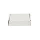 Brievenbusdoos  110 x 110 x 28 mm wit/bruin enkel golf - 322 610 050
