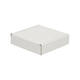 Brievenbusdoos  110 x 110 x 28 mm wit/bruin enkel golf - 322 610 050