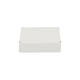 Brievenbusdoos  110 x 110 x 28 mm wit/bruin enkel golf - 322 610 050