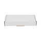 Brievenbusdoos 180 x 115 x 28 mm wit/bruin enkel golf - A6 - 322 610 150