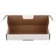 Brievenbusdoos 180 x 115 x 28 mm wit/bruin enkel golf - A6 - 322 610 150