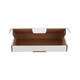 Brievenbusdoos 220 x 155 x 28 mm wit/bruin enkel golf - A5 - 322 610 250