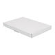 Brievenbusdoos 310 x 220 x 28 mm wit/bruin enkel golf - A4 - 322 610 350