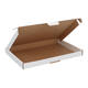 Brievenbusdoos 310 x 220 x 28 mm wit/bruin enkel golf - A4 - 322 610 350