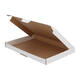Brievenbusdoos 310 x 220 x 28 mm wit/bruin enkel golf - A4 - 322 610 350