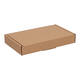 Brievenbusdoos 180 x 115 x 28 mm bruin/bruin enkel golf - A6 - 322 600 150