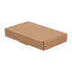 Brievenbusdoos 180 x 115 x 28 mm bruin/bruin enkel golf - A6 - 322 600 150