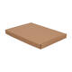 Brievenbusdoos 345 x 255 x 28 mm bruin/bruin enkel golf - A4+ - 322 600 450