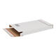 Brievenbusdoos 260 x 170 x 28 mm wit/bruin enkel golf met zelfklevende sluiting  - A5+ - 211 103 125