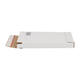 Brievenbusdoos 260 x 170 x 28 mm wit/bruin enkel golf met zelfklevende sluiting  - A5+ - 211 103 125