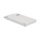 Brievenbusdoos 260 x 170 x 28 mm wit/bruin enkel golf met zelfklevende sluiting  - A5+ - 211 103 125