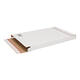 Brievenbusdoos 350 x 250 x 28 mm wit/bruin enkel golf met zelfklevende sluiting  - A4+ - 211 103 225