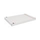 Brievenbusdoos 350 x 250 x 28 mm wit/bruin enkel golf met zelfklevende sluiting  - A4+ - 211 103 225