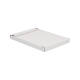 Brievenbusdoos 350 x 250 x 28 mm wit/bruin enkel golf met zelfklevende sluiting  - A4+ - 211 103 225