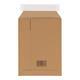 Golfkartonenvelop 210 x 292 mm bruin/bruin enkel golf opening korte zijde - A4 - 210 100 425