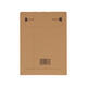 Golfkartonenvelop 210 x 292 mm bruin/bruin enkel golf opening korte zijde - A4 - 210 100 425