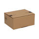 Autolockdoos 160 x 130 x 70mm  bruin/bruin enkel golf met zelfklevende sluiting - 321 600 511
