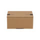 Autolockdoos 160 x 130 x 70mm  bruin/bruin enkel golf met zelfklevende sluiting - 321 600 511