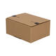 Autolockdoos 160 x 130 x 70mm  bruin/bruin enkel golf met zelfklevende sluiting - 321 600 511