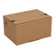 Autolockdoos 213 x 153 x 109mm  bruin/bruin enkel golf met zelfklevende sluiting - 321 600 611