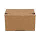 Autolockdoos 213 x 153 x 109mm  bruin/bruin enkel golf met zelfklevende sluiting - 321 600 611