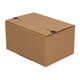 Autolockdoos 213 x 153 x 109mm  bruin/bruin enkel golf met zelfklevende sluiting - 321 600 611