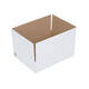 Doos 330 x 246 x 85 mm wit/bruin enkelgolf fefco 0201