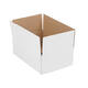 Doos 360 x 240 x 120 mm  wit/bruin enkelgolf fefco 0201