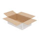 Doos 360 x 240 x 120 mm  wit/bruin enkelgolf fefco 0201
