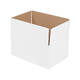 Doos 360 x 240 x 180 mm wit/bruin enkelgolf fefco 0201