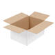 Doos 360 x 240 x 180 mm wit/bruin enkelgolf fefco 0201