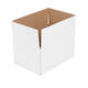 Doos 360 x 240 x 180 mm wit/bruin enkelgolf fefco 0201