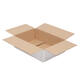 Doos 390 x 280 x 110 mm wit/bruin enkelgolf fefco 0201