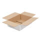 Doos 390 x 280 x 110 mm wit/bruin enkelgolf fefco 0201