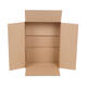Doos 390 x 280 x 110 mm wit/bruin enkelgolf fefco 0201