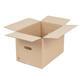 Doos 460 x 310 x 310 mm bruin/bruin enkelgolf fefco 0201 met rillijnen + handvaten