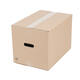Doos 460 x 310 x 310 mm bruin/bruin enkelgolf fefco 0201 met rillijnen + handvaten