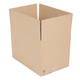 Doos 460 x 310 x 310 mm bruin/bruin enkelgolf fefco 0201 met rillijnen + handvaten