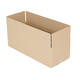 Doos 570 x 230 x 175 mm  bruin/bruin enkelgolf fefco 0201