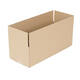 Doos 570 x 230 x 175 mm  bruin/bruin enkelgolf fefco 0201