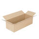 Doos 570 x 230 x 175 mm  bruin/bruin enkelgolf fefco 0201