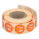 Sticker Daymark afwasbaar ZA weg op MA ø 19 mm oranje - 1156996