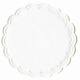 Druppelvangers 9 cm 6-lgs tissue wit